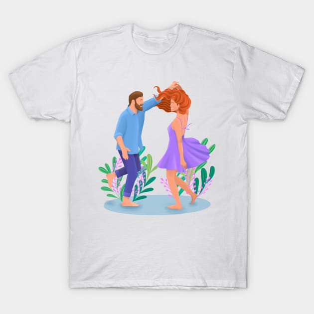 Happy Dance T-Shirt by Yael Hofri